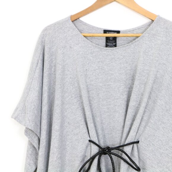 *Le Chateau Grey Belted Poncho - Picture 4 of 6